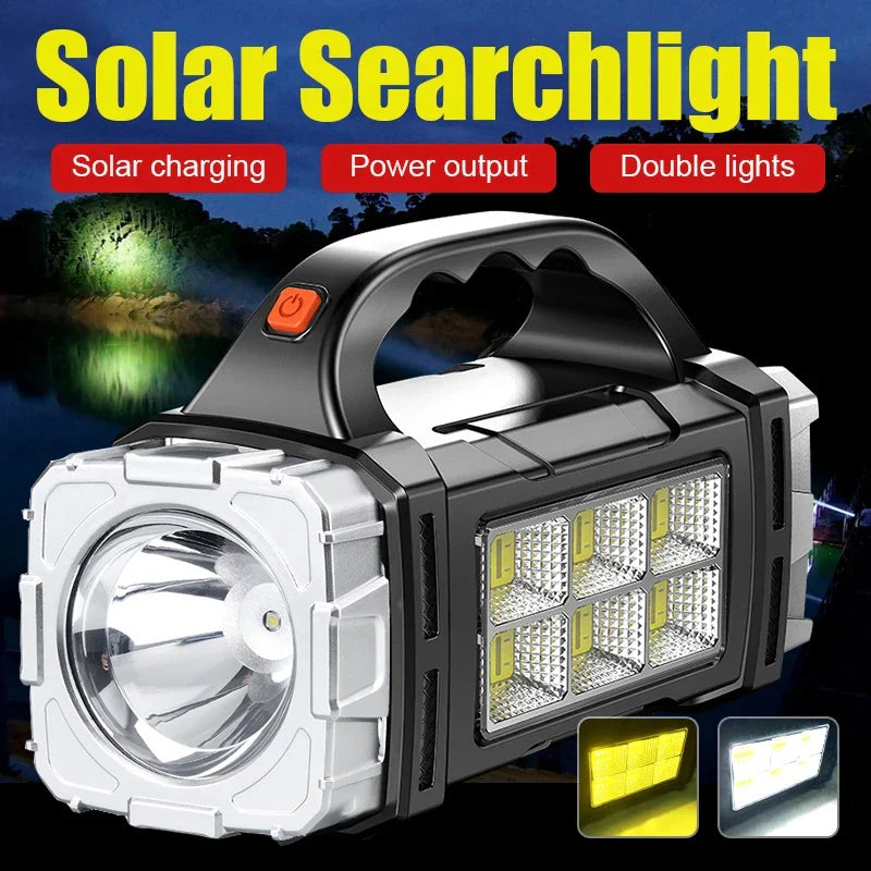 Solar-Powered LED Searchlight