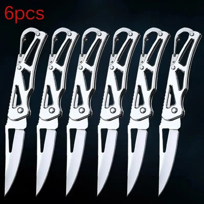 Folding Fruit Knife, Stainless Steel Outdoor Knife with Non-slip Handle for Kitchen Accessories Pocket Knife Cuchillo de pesca