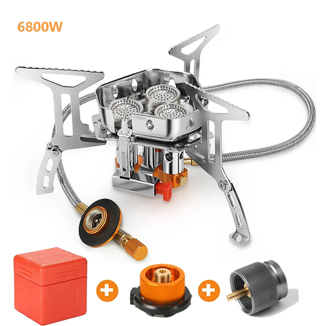 Triple-Burner Camping Stove