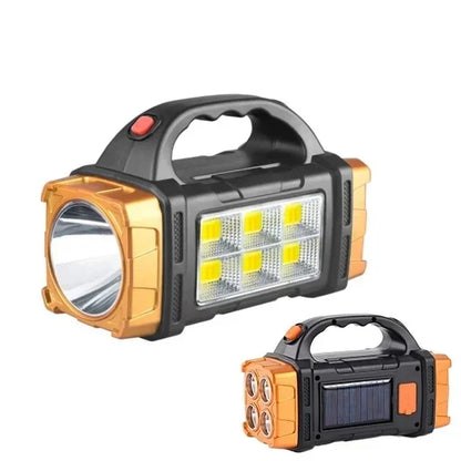 Solar-Powered LED Searchlight