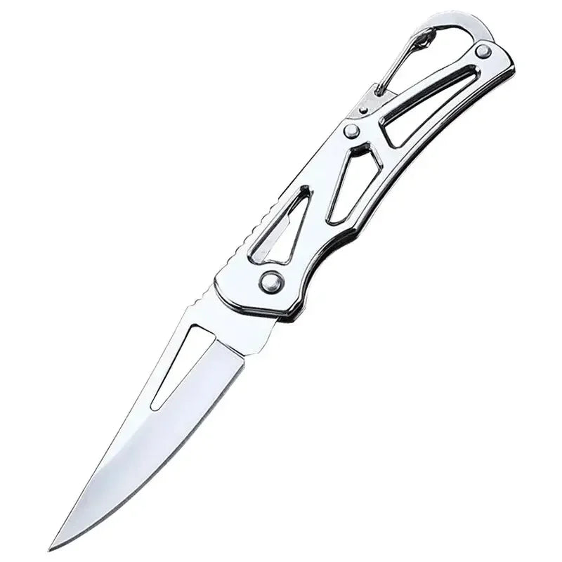 Folding Fruit Knife, Stainless Steel Outdoor Knife with Non-slip Handle for Kitchen Accessories Pocket Knife Cuchillo de pesca